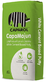 CapaMajun - Premium Quality White Cement based Putty with excellent Water Resistance (20 kg Bag)